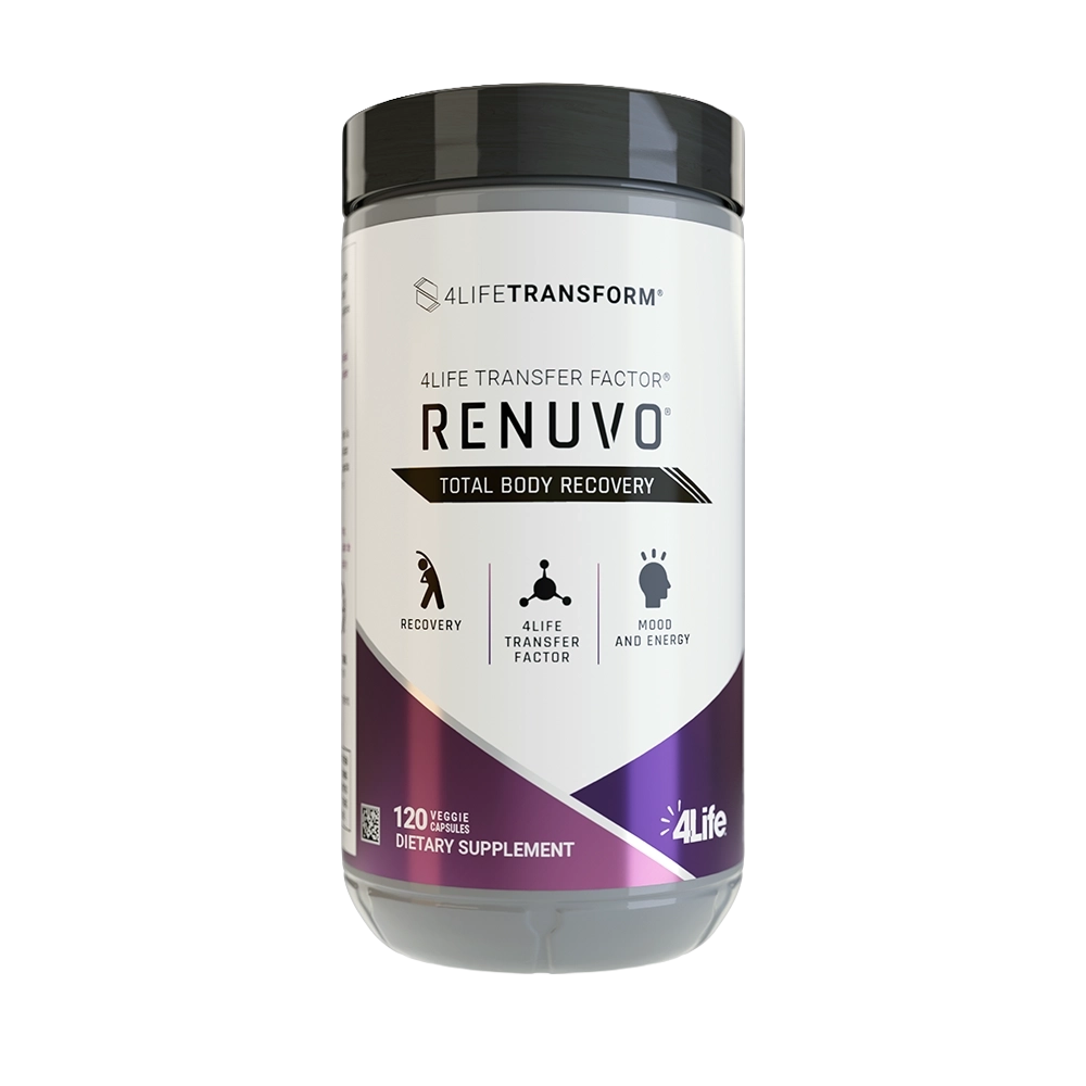 4LifeTransform Renuvo bottle — Total Body Recovery for mood and energy, 120 veggie capsules